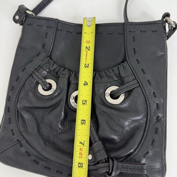 B. Makowsky Glove Leather Drawstring Crossbody Bag QVC Purse Womens Bag Travel - Picture 12 of 12